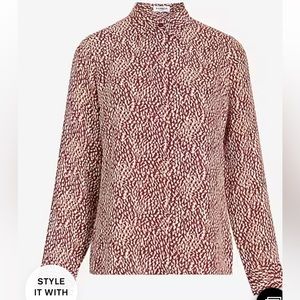 Printed slim portofino shirt
